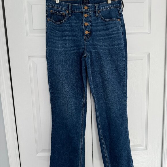 J. Crew Factory Tall flare crop jean in all-day stretch - Picture 2 of 4